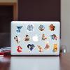 100pcs Disney Cartoon Stickers for Kids Water Bottle, Kawaii Princess Waterproof Vinyl Stickers for Adult Teen Girl Laptop Skateboard Bike Guitar Laggage Bicycle Travel Case Helmet view 3