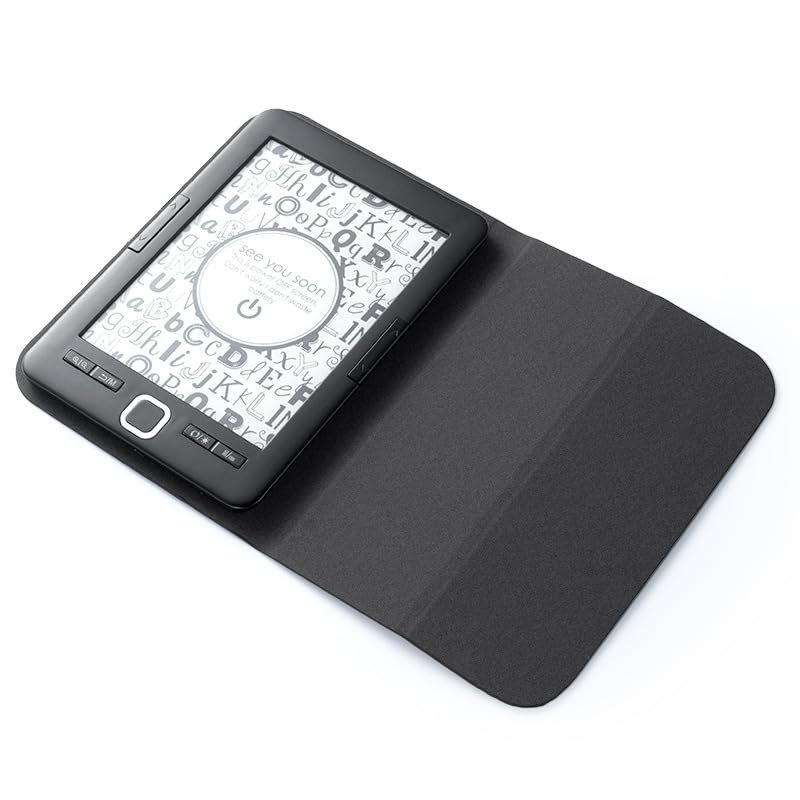 XUMIUZIY 6" E Reader with Adjustable Front Light, 8GB Storage Expandable to 32GB, Eye Comfort Display, Multi Format Support for Books & Audiobooks, Portable Reading Device