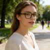 Dollger Blue light Glasses for Women Men Oversize Square Computer Screen Blue light Blocking Eyeglasses TR90 Frame view 3