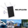 Bewinner 12W Solar Powered 4G LTE Router, IP66 Water Proof, 300Mbps WiFi Booster with SIM Slot for Off Grid RV Farm, Outdoor Solar WiFi Extender, 18000mAh 7 Day Power(150M Range) (Black Antennae) view 4