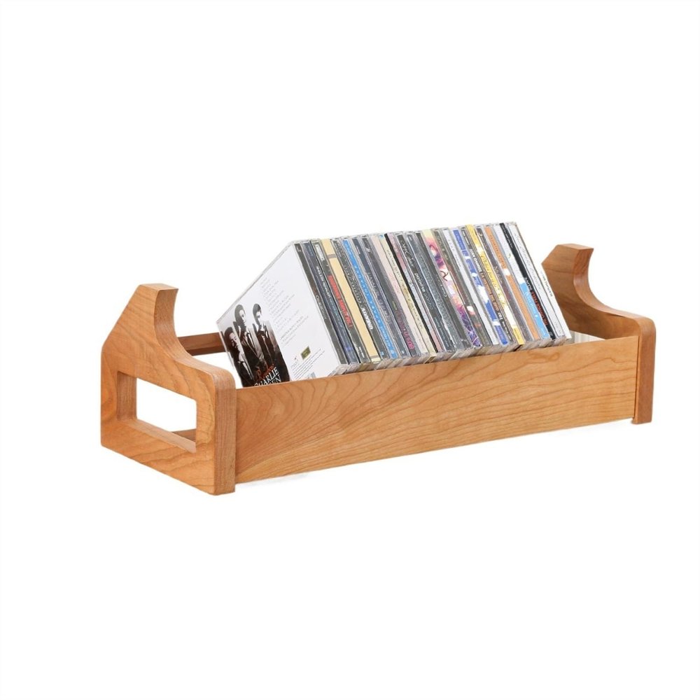 European Solid Wood Record Storage Shelf - Simple Pine Bookcase & Side Cabinet, Versatile Living Room Storage Solution, Stylish Holder for Vinyl Records & Books.