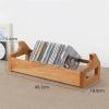 European Solid Wood Record Storage Shelf - Simple Pine Bookcase & Side Cabinet, Versatile Living Room Storage Solution, Stylish Holder for Vinyl Records & Books. view 3