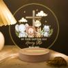 MDPrints Global Personalized Baby Gifts, Personalized Night Light for Kids, Baptism Night Light with Wooden Base, Bedroom Decor, Nursery Light, Baptism Gifts for Girl Boys (Baptism DK02) view 4