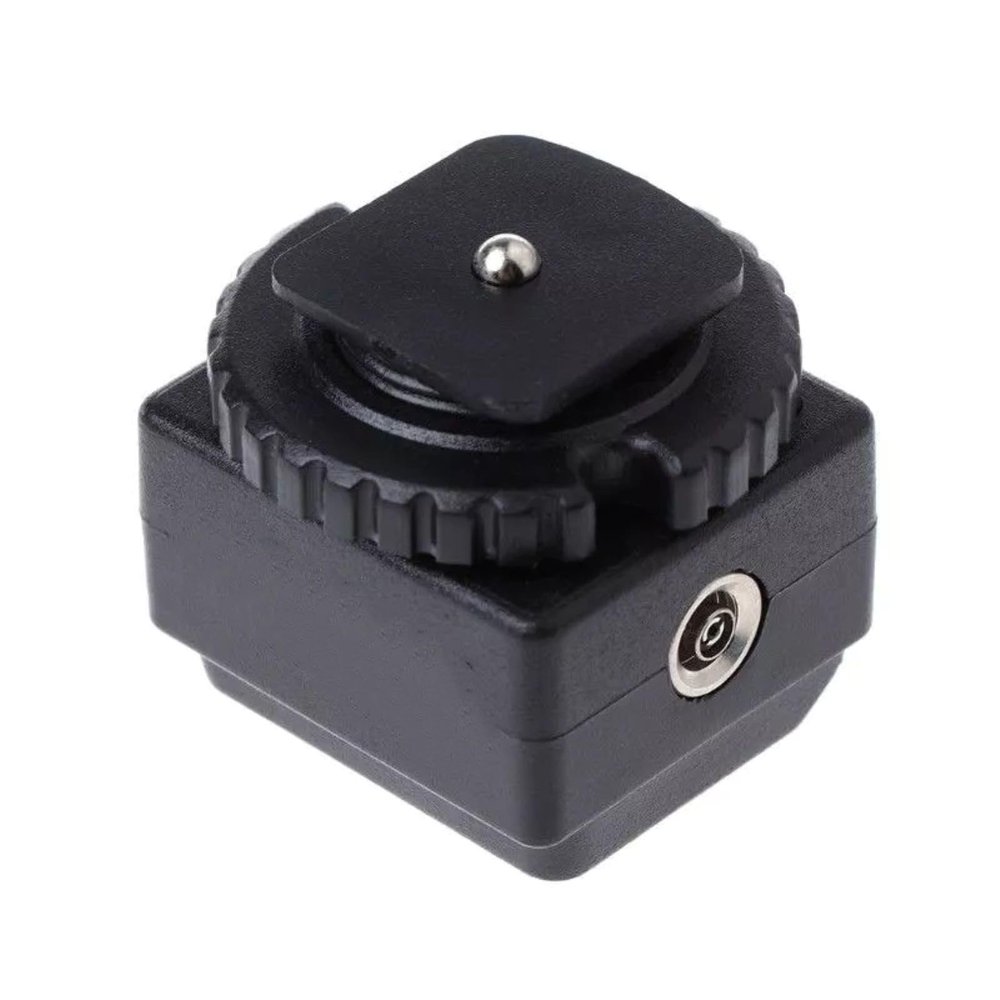 Camera Flash Hot Shoe Converter Adapter with PC Sync Socket Support Exit Flash Suitable for Canon Camera