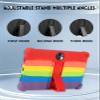 11" Case for TCL NXTPAPER 11 Gen 2 Android Tablet (Model 9465X), FJIASTB Soft Silicone Kids Friendly Cover with Adjustable Stand, Drop-Proof (Rainbow) view 3