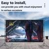 GXYNMC 84 in Portable Outdoor Projector Screen with Stand, 16:9 HD 4K Wrinkle-Free Movie Screen with Carry Bag, for Home Theater Backyard Party view 3