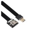 Treayes Camera HDMI Aerial Photography line Standard Male C Female Bend up and Down Ultra Thin high-Definition line Expansion(40CM,A4-C1) view 1
