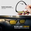 TIJN Night Driving Glasses, Anti-Glare Night Vision Glasses for Driving Women Men, UV Protection, Ultra-Light TR90, Yellow Lens, 2 Pack view 2