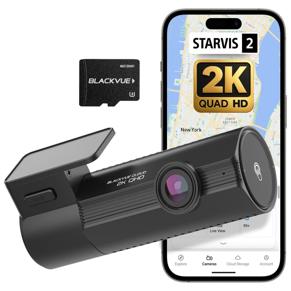 BlackVue Elite 8-1CH 512GB Dash Cam  2K QHD Front Camera with STARVIS 2 Sensor, HDR, Smart Parking Mode, Power Saving, Event Detection, GPS, G-Sensor, USB-C Installation