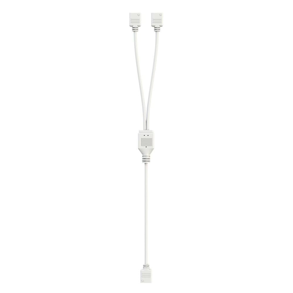 mangxiyis 1-5PCS ARGB Chassis Fan Splitter 5V 3PIN Connector 1 to 2/3/4 Computer Motherboard Extension Cable 30cm Splitter(2PCS,1 to 2 White)