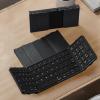 Wisoqu Foldable Bluetooth Keyboard with Numeric Keypad, Sync up to 3 Devices, for Smartphone Tablet Laptop PC, PU Leather Back Cover for Travel Business view 4