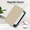 MOROCK Slim Case for 6" Kindle Paperwhite 10th Generation 2018 Release(Model No. PQ94WIF), Premium Lightweight PU Leather and PC Clear Acrylic Back Cover, Auto Wake/Sleep E-Reader, Oat Coffee view 3
