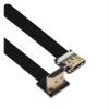 Treayes Camera HDMI Aerial Photography line Standard Male C Female Bend up and Down Ultra Thin high-Definition line Expansion(10CM,A2-C4) view 1