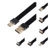 Treayes Camera HDMI Aerial Photography line Standard Male C Female Bend up and Down Ultra Thin high-Definition line Expansion(10CM,A2-C4) view 2