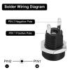 10 Pack DC Power Jack Panel Mount Connector, 5.5mm x 2.1mm DC Power Supply Jack Socket Female Panel Mount Connector 2 Pin Socket Electrical Plug view 3