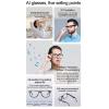 AI Translator Smart Glasses Real Time Translation Blue Lights Blocking Smart Glasses for Travel Sports Music and Calls view 3