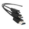 Treayes 90 Degree Elbow Right Angle 4K high-Definition Cable hdmi Cable Version 2.0 Computer to TV Projector Connection Ultra fine Wire(1M,AMST-CMST) view 4