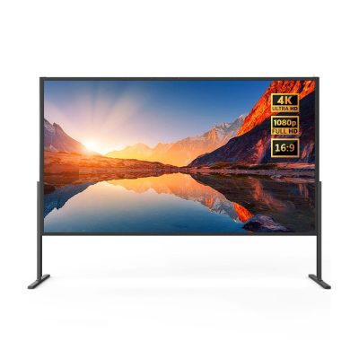 72 84 100 inch Foldable Projector Screen with with Carry Bag, 4K Ultra HD Outdoor Stand Movie Screen for Camping Party, Home Theater(72" (16:9))