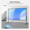 72 84 100 inch Foldable Projector Screen with with Carry Bag, 4K Ultra HD Outdoor Stand Movie Screen for Camping Party, Home Theater(72" (16:9)) view 3
