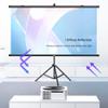 60" 72" 84" 4K Ultra HD Portable Outdoor Projection Screen with Tripod Stand, Wall-Mounted Movie Screen for Indoor Outdoor Theater(72"(16:9)) view 2