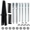 Door Hinge Pin and Bushing Repair Kit with Spring  Fits 1988-2002 Chevy GMC C1500 C2500 C3500 K1500 K2500 K3500 Suburban Tahoe Yukon Escalade  Front Upper Door Alignment Fix Kit view 1