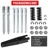 Door Hinge Pin and Bushing Repair Kit with Spring  Fits 1988-2002 Chevy GMC C1500 C2500 C3500 K1500 K2500 K3500 Suburban Tahoe Yukon Escalade  Front Upper Door Alignment Fix Kit view 2