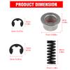 Door Hinge Pin and Bushing Repair Kit with Spring  Fits 1988-2002 Chevy GMC C1500 C2500 C3500 K1500 K2500 K3500 Suburban Tahoe Yukon Escalade  Front Upper Door Alignment Fix Kit view 4