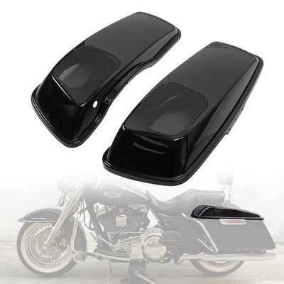 Aoicils Glossy Black 6x9 Speaker Lids CVO Style Compatible for Harley Touring Saddlebags Road King, Road Glide, Street Glide, Ultra Limited, Electra Glide 2014-up