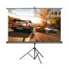 60/72/84/100inch Portable Outdoor Projection Screen, Manual Pull Up Retractable Movie Screen with Tripod for Backyard Movie Night(84 Inch) view 1