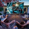60/72/84/100inch Portable Outdoor Projection Screen, Manual Pull Up Retractable Movie Screen with Tripod for Backyard Movie Night(84 Inch) view 2