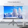 60/72/84/100inch Portable Outdoor Projection Screen, Manual Pull Up Retractable Movie Screen with Tripod for Backyard Movie Night(84 Inch) view 3