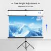60/72/84/100inch Portable Outdoor Projection Screen, Manual Pull Up Retractable Movie Screen with Tripod for Backyard Movie Night(84 Inch) view 4