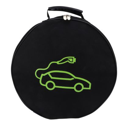 FILFEEL Jumper Cable Bag, Large Capacity Electric Vehicle Charging Cable Organizer Storage Bag for Jumper Oxford Cloth 600D for Power Cords RV Hoses