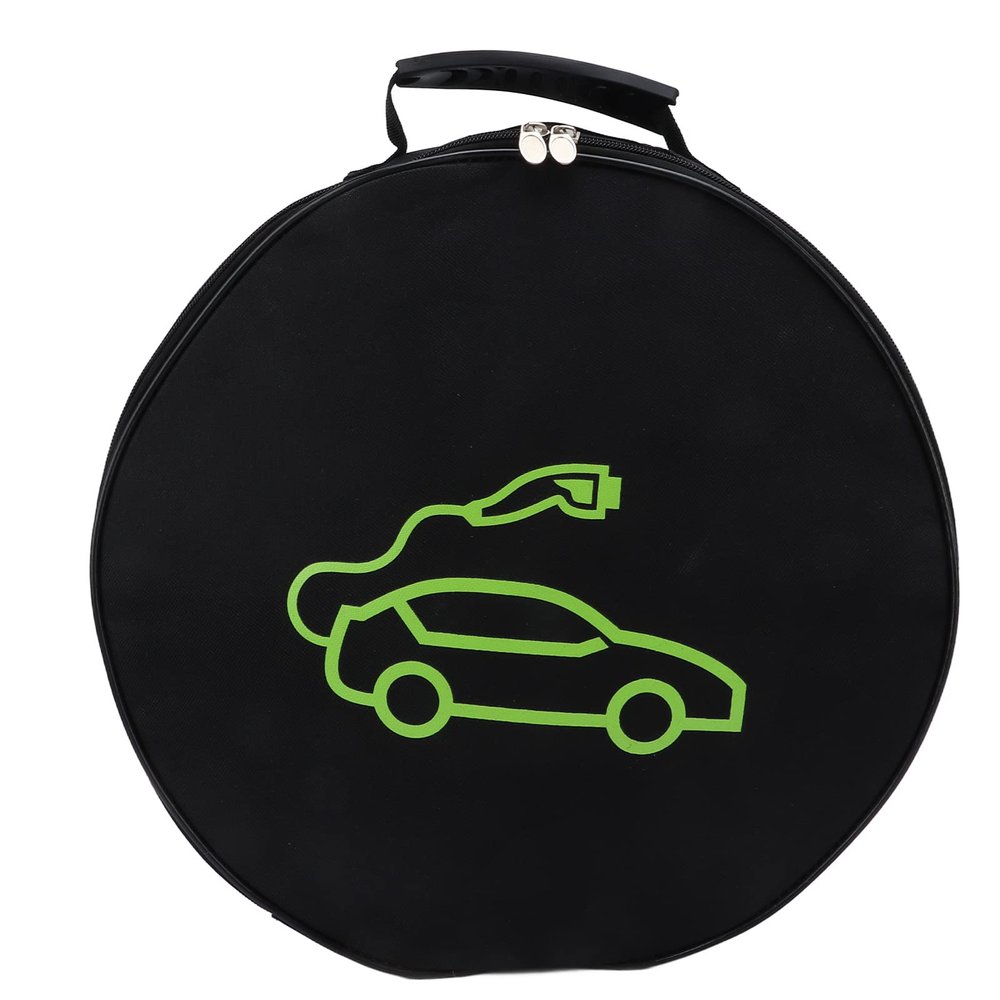 FILFEEL Jumper Cable Bag, Large Capacity Electric Vehicle Charging Cable Organizer Storage Bag for Jumper Oxford Cloth 600D for Power Cords RV Hoses