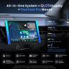ATOTOZONE X10 12.5" QLED Floating Display Android Car Stereo, Single/Double-DIN, Dual-Cam DVR, AI Vision, Re-Mote LiveView, 7.1.2 Audio, 4V RCA, HDMI in, ADS Protocol, 8G+128G, 4G LTE, Parking Guard view 2
