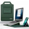 2-in-1 Laptop Case & Desk Mat Mouse Pad: 12-15.6 Inch Slim Computer Sleeve Bag for Women Men, Portable Laptop Cover with Handle & Inner Pocket, Ideal Gift (Green, 13/14in) view 1
