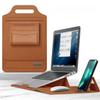 2-in-1 Laptop Case & Desk Mat Mouse Pad: 12-15.6 Inch Slim Computer Sleeve Bag for Women Men, Portable Laptop Cover with Handle & Inner Pocket, Ideal Gift(Orange, 15/16in) view 1