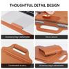 2-in-1 Laptop Case & Desk Mat Mouse Pad: 12-15.6 Inch Slim Computer Sleeve Bag for Women Men, Portable Laptop Cover with Handle & Inner Pocket, Ideal Gift(Orange, 15/16in) view 3