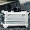 Aluminum Camera Trolley Case, 23 inches Silver Rolling Storage Box Large Carrying Toolbox with Pockets/Inner Dividers for Light Stands, Tripods, Telescopes view 1