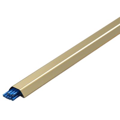 Cable Covers for Cords on Floor, Waterproof D Channel Cables Raceway Under Desk Electrical Wire Management Wall Kit Hider, Indoor Outdoor Office Lines Organizer (Color : A 1m/39.4in, Size : Holds 2