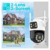 LNBBEQ 4K 8MP HD WiFi PTZ Camera Outdoor 6MP Dual Lens Dual Screen AI Auto Tracking IP Camera CCTV Video Surveillance P2P(AU Plug,8MP NO Card) view 3
