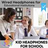Gaosen Bulk Headphones 50 Pack for Kids School Classroom,Wholesale Wired Adjustable On Ear Earphones Class Set for Students Children Toddler Teens Boys Girls and Adult (GS857, Black) view 2