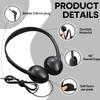 Gaosen Bulk Headphones 50 Pack for Kids School Classroom,Wholesale Wired Adjustable On Ear Earphones Class Set for Students Children Toddler Teens Boys Girls and Adult (GS857, Black) view 3