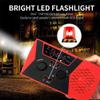 HCUCTOS Emergency Radio, 2000mAh Portable Hand Crank Solar Weather Radio with LED Flashlight & Reading Lamp, SOS Alarm for Home Camping Survival view 4