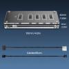 9Pin USB HUBs Connectors USB Splitter 1 to 4 USB2.0 9Pin Header Board + 50cm Cable for Water Cooling for LED Fan Overcurrent Protections Chip view 3