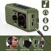 HCUCTOS 3 in 1 Outdoor Solar Emergency Radio - Hand Crank NOAA Weather Portable 2200mAh USB Charger LED Flashlights -for Camping Hurricane view 4