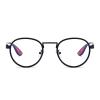 LJCZKA Photochromic Blue Light Blocking Glasses for Women Men Round Glasses Circle Frame Computer Anti Glare Eyeglasses (Black) view 3