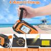 EZAGMWGFB Emergency Weather Radio Portable Solar Hand Crank AM/FM/NOAA Radio 4 Power Sources with LCD Screen SOS Alarm Corkscrew, for Outdoor Emergency view 4
