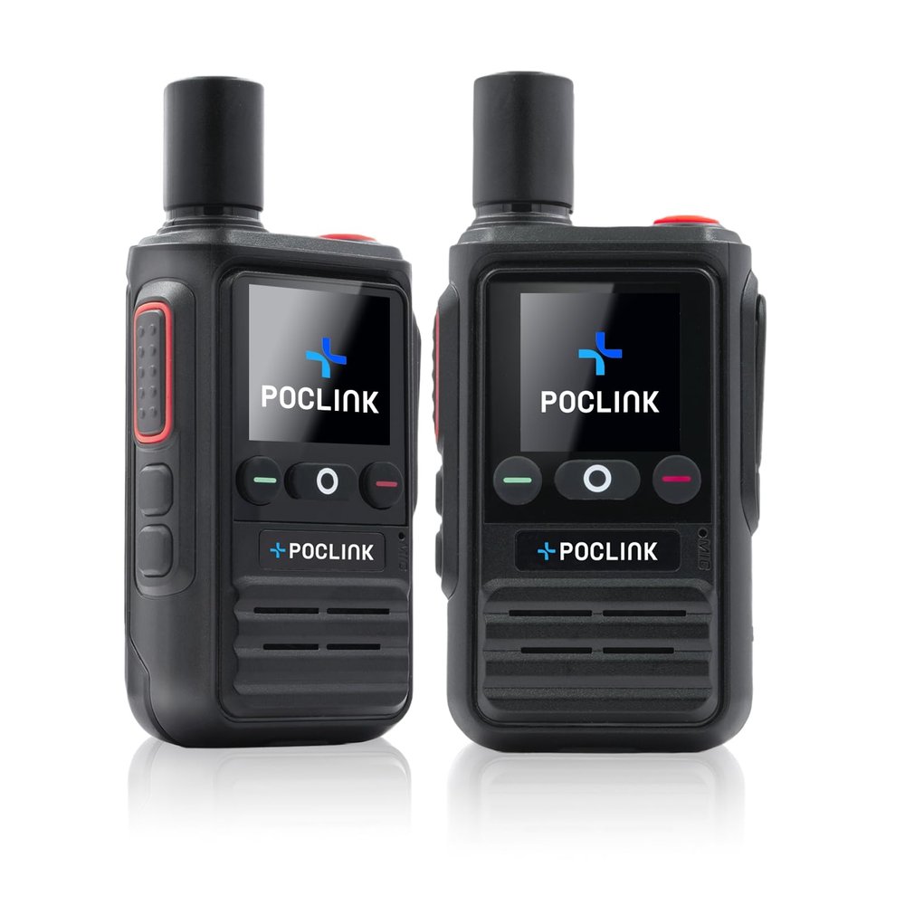 Lifetime Free Global Walkie Talkies Long Range, POC-1 Lite, 4G LTE Unlimited Range POC Two-Way Radios with Bluetooth & APP, 3000mAh Rechargeable Walkie Talkies, Support User Self-Group Creation