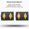 2 Pcs Modular Speed Bump for Road, Rubber-Plastic Speed Bumps, 20 in Anti-silp Curb Ramps Can Bearing 220,000lbs for Vehicle Concrete Garage, Yellow/Black(50x35x5cm/20x15x2in) view 2
